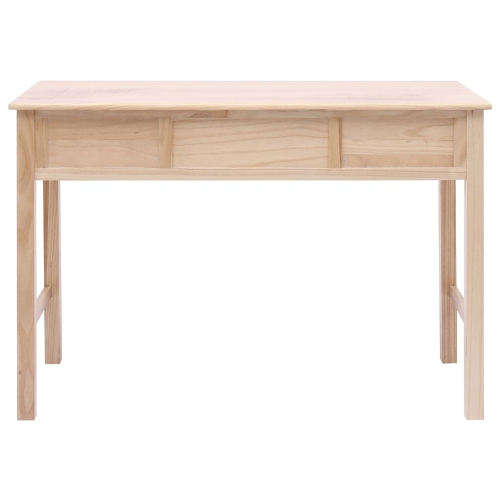 vidaXL Writing Desk Natural 43.3"x17.7"x29.9" Wood