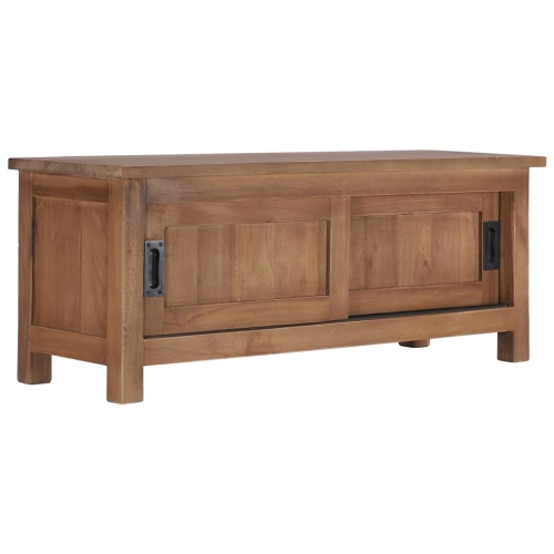 VIDAXL  Tv Cabinet 35.4"x11.8"x13.8" Solid Teak Wood