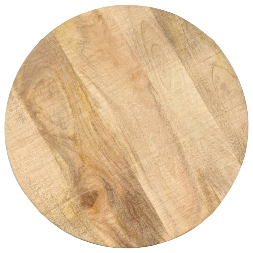 vidaXL Side Table 17.7"x Solid Mango Wood and Cast Iron