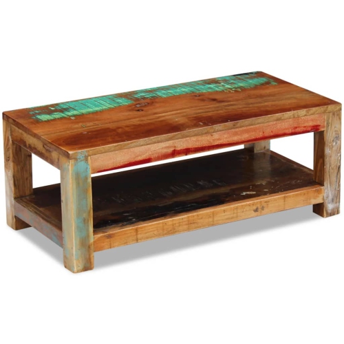 VIDAXL  Coffee Table Solid Reclaimed Wood 35.4"x17.7"x13.8"
