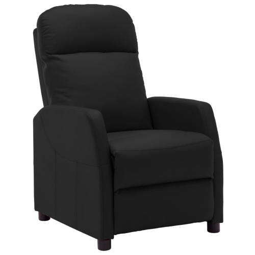 VIDAXL  Reclining Chair Black Faux Leather