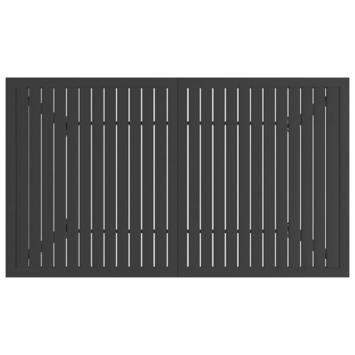vidaXL Patio Table Anthracite 55.1"x31.5"x28.3" Steel