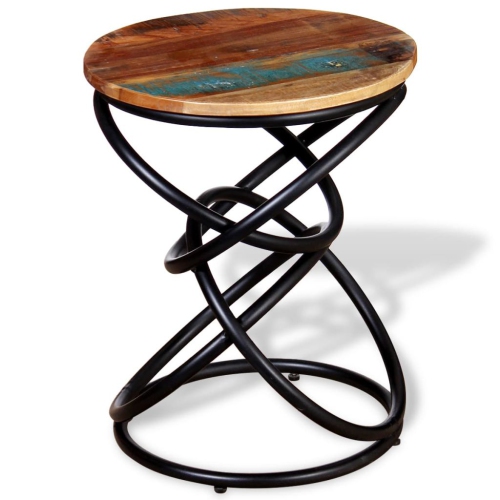 VIDAXL  End Table Solid Reclaimed Wood