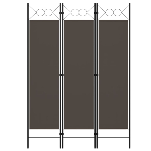 VIDAXL  3-Panel Room Divider Anthracite 47.2"x70.9"