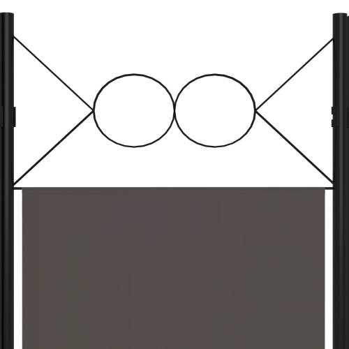 vidaXL 3-Panel Room Divider Anthracite 47.2"x70.9"
