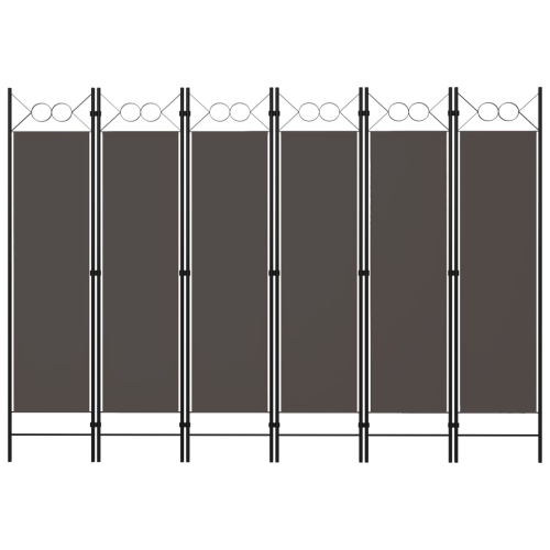 VIDAXL  6-Panel Room Divider Anthracite 94.5"x70.9"