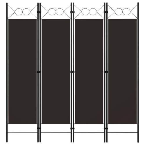 VIDAXL  4-Panel Room Divider 63"x70.9" In Brown
