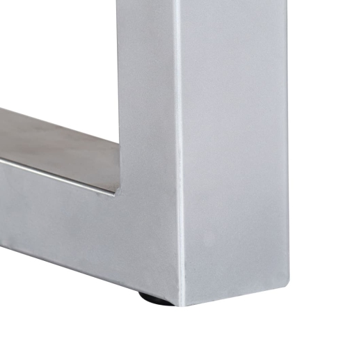 vidaXL Coffee Table with Live Edges 23.6"x23.6"x15.7"