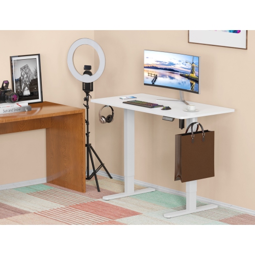 Uplite Motorized Height 48x24 inch Adjustable Stand Up Desk, Electric Sit Stand Ergonomic Desk