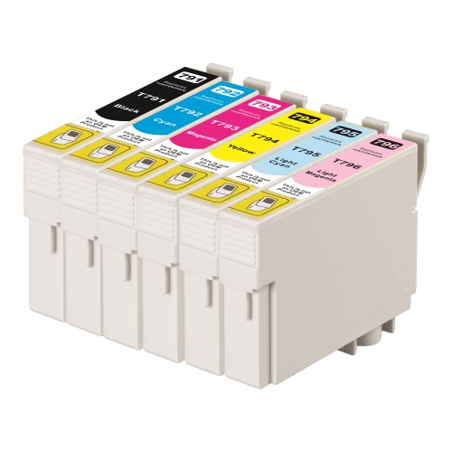 Max Saving 6 Color Replacement T079 Ink Cartridges Bcmylclm For Epson 79 T079 Best 