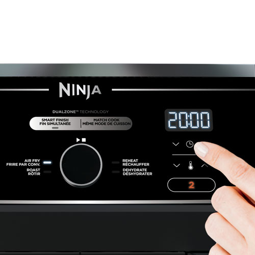 Ninja Foodi 4-in-1 Dual Zone Air Fryer - 9.46kg/10Qt - Black - Only at Best Buy