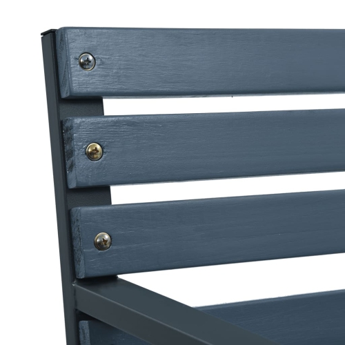 Chaises de patio VidaXL, 2 pièces, bois gris