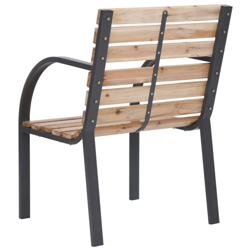 vidaXL Patio Chairs 2 pcs Wood