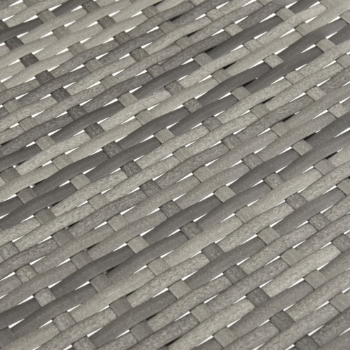 vidaXL Stackable Patio Chairs 2 pcs Gray Poly Rattan