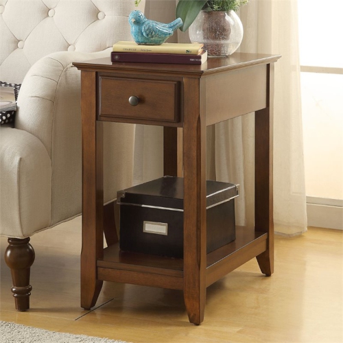 Bowery Hill End Table in Walnut