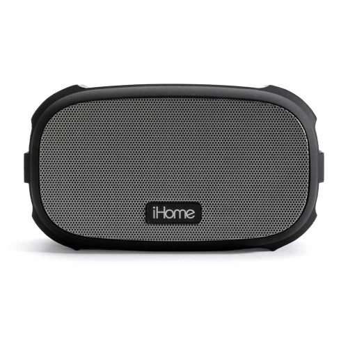 iHome iBT300BGC Water & Shock Resistant Bluetooth Speaker with 17 Hour Mega Battery - Grey