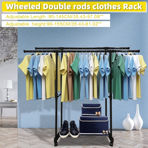 Commercial Grade Dual Garment Rack Amazadesign