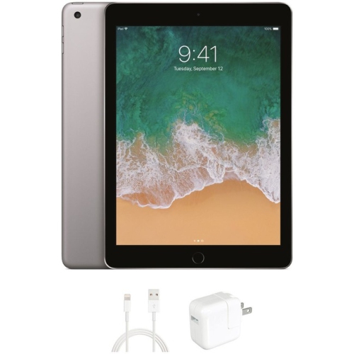 Refurbished - Apple iPad 6 (6th Gen, 2018) 32GB, Space Gray, WiFi Only, 1 Year Warranty from eReplacements - (MR7F2LL/A, A1893, IPAD6SG32)