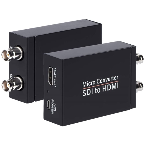 NIERBO  Sdi to HDMI Converter, Sdi to HDMI Audio De-Embedder Support 3G-Sdi, HD-Sdi, Sd-Sdi Auto Format Detection And Stereo Audio De-Embedder, Sdi