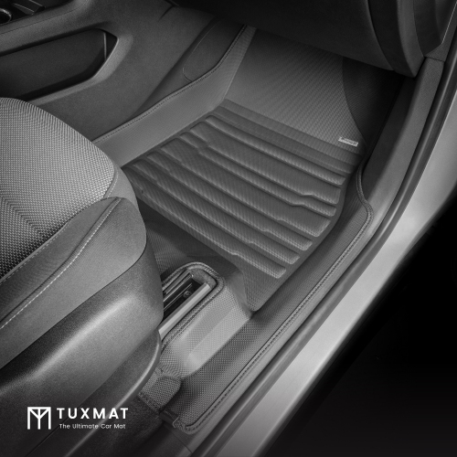 TuxMat - For Chevrolet Traverse 2018-2023 Models - Custom Car Mats - Maximum Coverage, All Weather, Laser Measured - This Full Set Includes 1st, 2nd