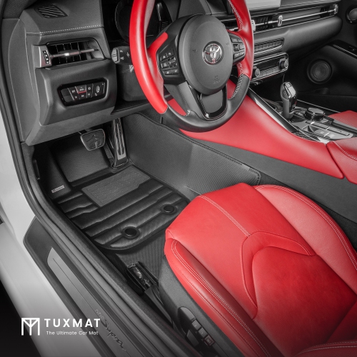 TuxMat - For BMW Z4 2019-2026 Models - Custom Car Mats - Maximum Coverage, All Weather, Laser Measured - This Full Set Includes 1st Row