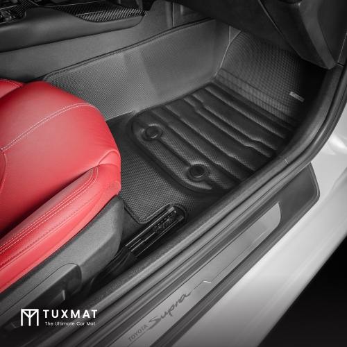 TuxMat - For BMW Z4 2019-2026 Models - Custom Car Mats - Maximum Coverage, All Weather, Laser Measured - This Full Set Includes 1st Row