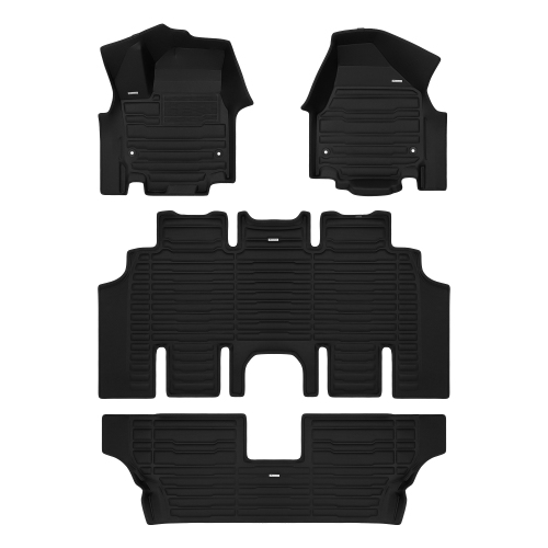 Image 1 of 10.. TuxMat - For Chrysler Grand Caravan 8-Seater SXT 2021-2026 Models - Custom Car Mats - Maximum Coverage, All Weather, Laser Measured - This Full Set