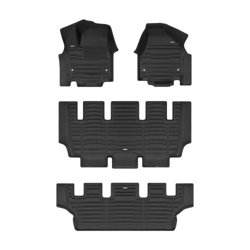 Image 1 of 10.. TuxMat - For Chrysler Pacifica 7-Seater Hybrid Limited 2017-2020 Models - Custom Car Mats - Maximum Coverage, All Weather, Laser Measured - Full Set