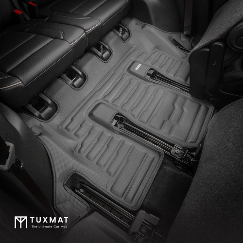 Tapis Tuxmat pour GMC Acadia à 6 sièges 2017-2023 places - Tapis personnalisé - Couverture maximale, toutes saisons, mesuré au laser - cet ensemble