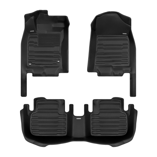 Image 1 of 10.. TuxMat - For Honda Civic Sedan 2022-2026 Models - Custom Car Mats - Maximum Coverage, All Weather, Laser Measured - This Full Set Includes 1st and