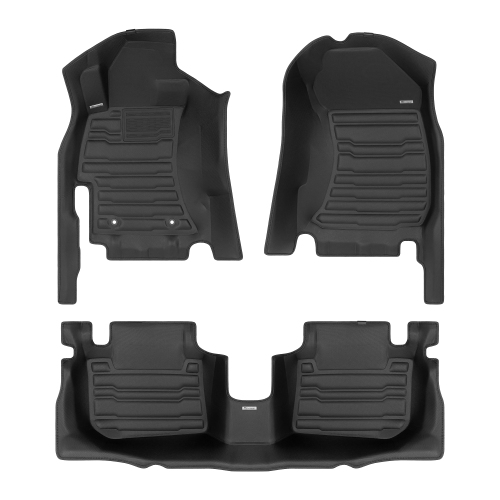 Image 1 of 10.. TuxMat - For Subaru WRX/STI 2015-2021 Models - Custom Car Mats - Maximum Coverage, All Weather, Laser Measured - This Full Set Includes 1st and 2nd