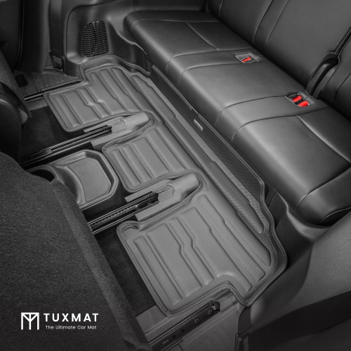 TuxMat - For Toyota Highlander 7-Seater Hybrid 2020-2026 Models - Custom Car Mats - Maximum Coverage, All Weather, Laser Measured - This Full Set