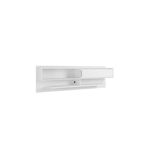 Astor Wood 71" Modern Floating Entertainment Center in White
