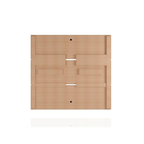 Astor Modern Floating Entertainment Center Rustic Brown Yellow Engineered Wood