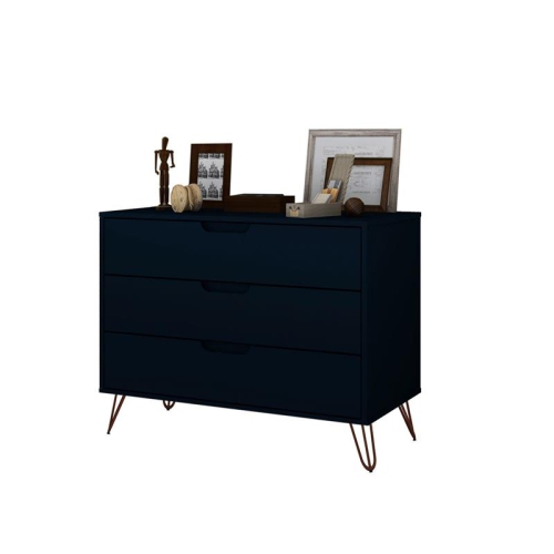 Rockefeller Modern Dresser in Tatiana Midnight Blue Engineered Wood