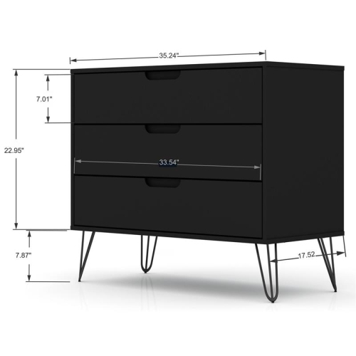 Rockefeller Wood Dresser in Black