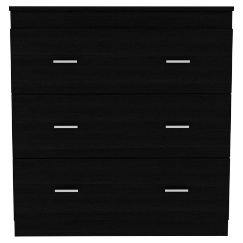 ATLIN DESIGNS  Modern 3-Drawer Wood Bedroom Dresser In Black