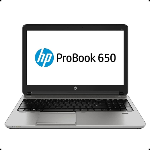 HP  Refurbished (Good) - Probook 650 G1 Laptop: I5-4340M 2.9Ghz, 8GB Ram, 180GB SSD, DVDrw, Webcam, 15.6" HD Screen, Windows 11 Pro "â€Œ