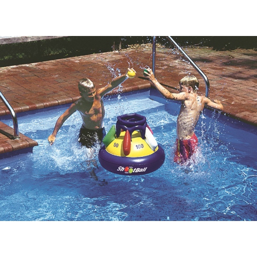 28" Inflatable Multi-Port Shoot Point Ball Floating Pool Game
