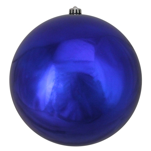 NORTHLIGHT  "royal Shiny Shatterproof Christmas Ball Ornament 10"" (250Mm)" In Blue