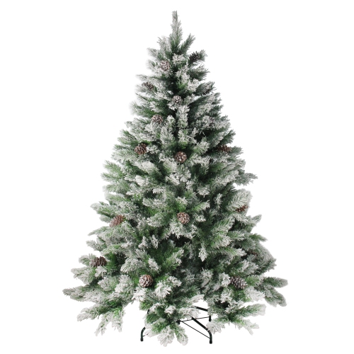 NORTHLIGHT  7' Flocked Angel Pine Artificial Christmas Tree - Unlit