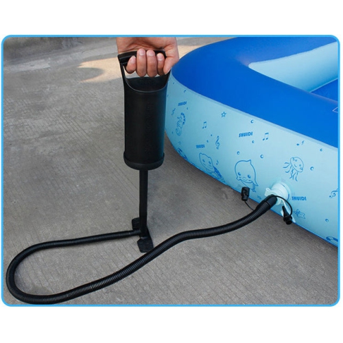 Jilong Multi-Purpose Double-Action Hand Pump Perfect inflator/deflator Pumps Quick-Fill Portable Pump with 3 nozzles for air Mattress, Paddling Pool,