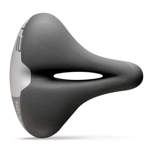 SELLE ITALIA , T 2 Flow, Saddle, 258 X 233Mm, Unisex, 671G, Black/hi-Viz