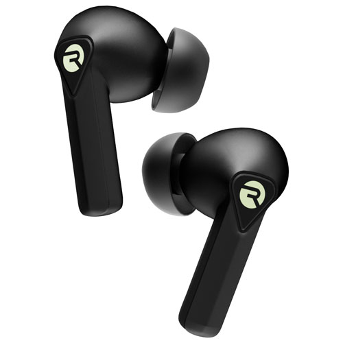 Écouteurs boutons de jeu 100 % sans fil à isolation sonore de Raycon - Noir