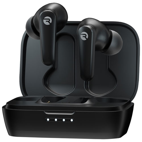 Écouteurs boutons de jeu 100 % sans fil à isolation sonore de Raycon - Noir