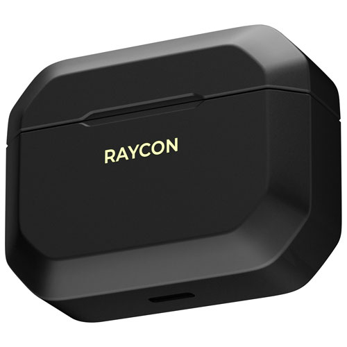 Écouteurs boutons de jeu 100 % sans fil à isolation sonore de Raycon - Noir