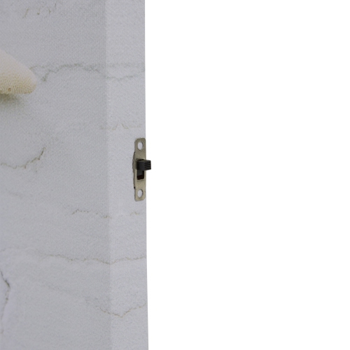 LED Lighted Starfish, Seashell and Tea Light Candles Canvas Wall Art 15.75"