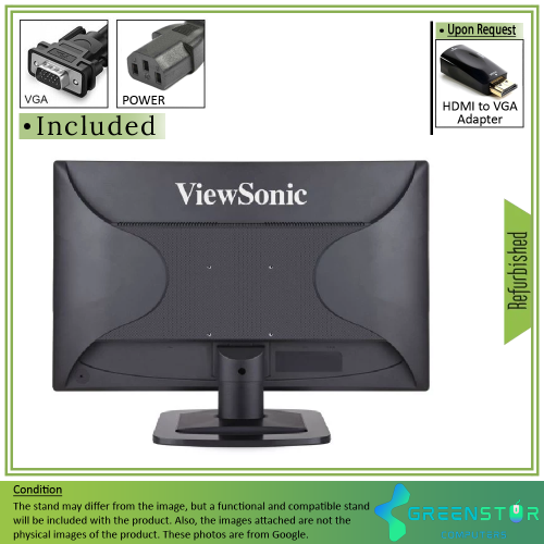 Refurbished(Good) -ViewSonic VA2249S 22" Widescreen 1920x1080 FHD LED Backlight LCD Flat Panel IPS Monitor