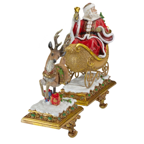 Set of 2 Joseph's Studio Santa Claus and Reindeer Christmas Stocking Holders