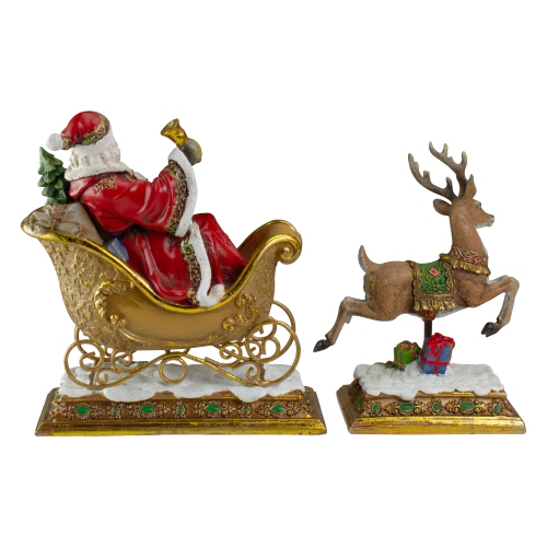 Set of 2 Joseph's Studio Santa Claus and Reindeer Christmas Stocking Holders